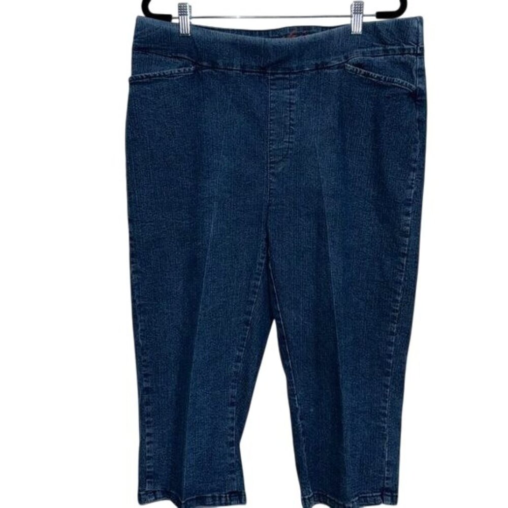 Chic Classic Collection Womens 18W Denim Capri Jeans